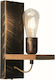 ArkoLight Vintage Φωτιστικό Τοίχου με Ντουί E27 Μπρούτζινο 30x20x10εκ.