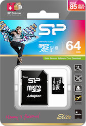Silicon Power microSDXC 64GB Clasa 10 U1 UHS-I