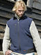 Sleeveless Jacket Softshell Waterproof and Windproof Navy Blue