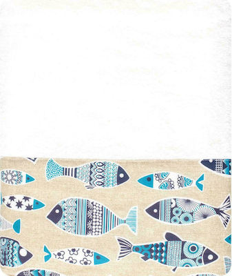 Borea Piscus Beach Towel Cotton White 150x90cm.