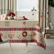 Gofis Home Weihnachtlich Tischtuch Stoff Rot L220xB135cm.