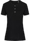 Stedman Sharon Henley Werbe-T-Shirt Black Opal