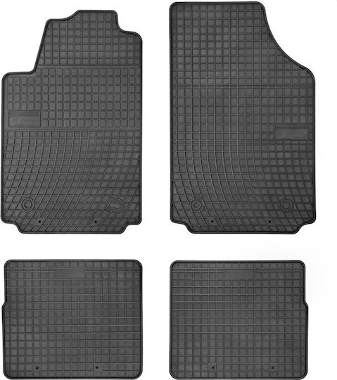 Frogum Set of Front and Rear Mats 4pcs for Audi A2 2000-2005 Black