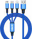 iLike Braided USB to Lightning / Type-C / micro...