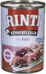 Rinti Kennerfleisch Wet Food Dogs in Cans with Calf Grain-Free 400gr