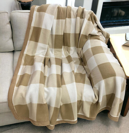 Linea Home Check Einzeln 160x210cm Beiges