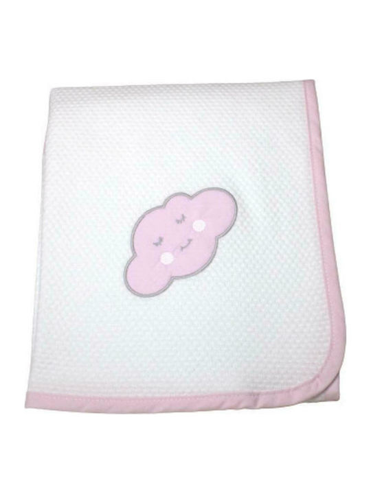 Baby Star Norisor Pânză de Înfășat Roz 80x80εκ.