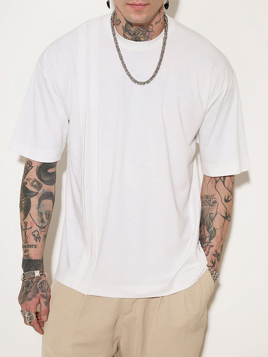 Stefan Fashion Herren T-Shirt Kurzarm White