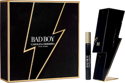 Carolina Herrera Bad Boy Box Men's Set with Eau de Toilette