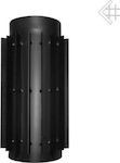 Kratki Chimney Heat Exchanger Metallic 150mm Black