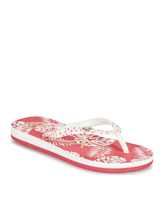 Roxy Παιδικές Σαγιονάρες Flip Flops Λευκές Pebbles