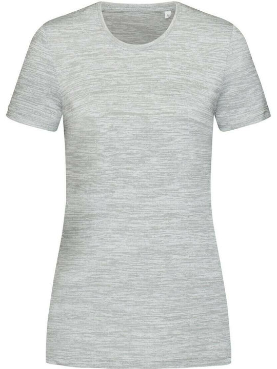 Stedman Intense Tech Women's Short Sleeve Promotional T-Shirt Grey Heather ST8120-GYH