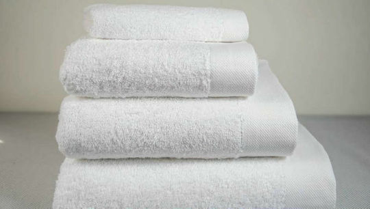 Homeline Set 10 Prosoape Hotel 140x70 cm Albe Greutate 550gsm