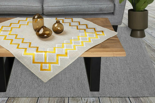 Ilis Home Runner with Embroidery Mustard 40x170cm