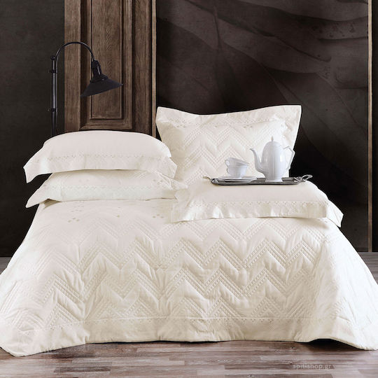 Rythmos Lizzie Set Pătură De Mireasă Supraînălțată Cu 2 Fețe De Pernă 235x250cm