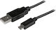 StarTech Regular USB 2.0 to micro USB Cable Μαύρο 3m (USBAUB3MBK)