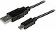 StarTech Regular USB 2.0 to micro USB Cable Μαύρο 2m (USBAUB2MBK)