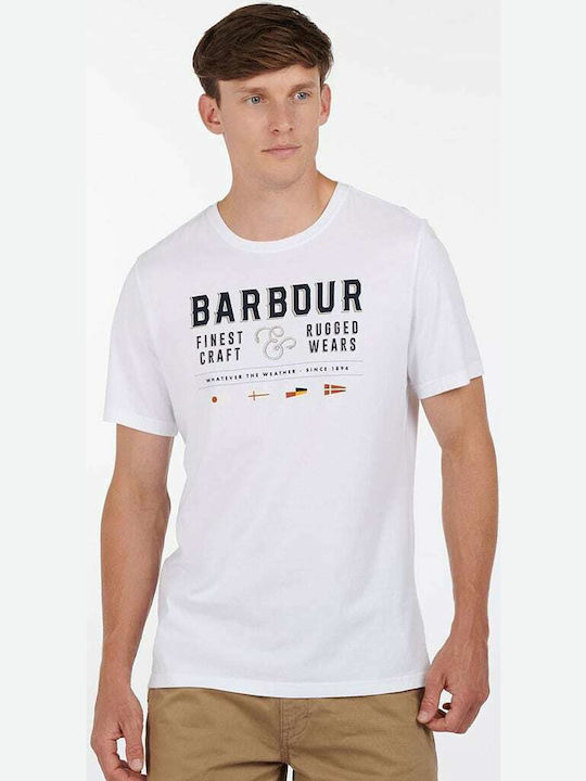 Barbour Herren T-Shirt Kurzarm Weiß MTS0820WH11