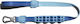 Zee-Dog Hundeleine/Führleine Riemen Ruff Artico L 80x2,5cm in Blau Farbe