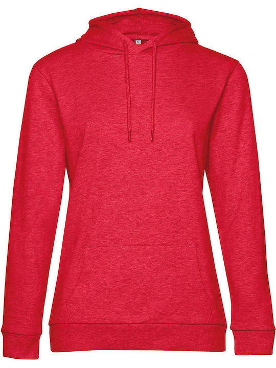 B&C Women's Long Sleeve Promotional Sweatshirt Red