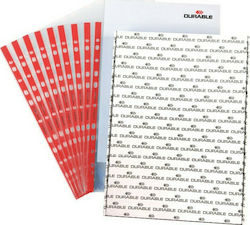 Durable Plastic Binder Pockets for Documents 100pcs Κόκκινες