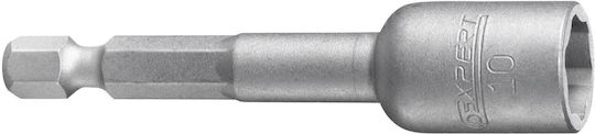 Expert Tools Μαγνητικό Καρυδάκι Εξάγωνο με Καρέ Υποδοχής 1/4" Διάμετρος 10mm