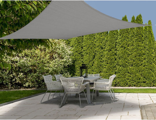 Слънцезащитен квадратен навес Квадрат Shade Sail Сив 3x3m 160гр/кв.м