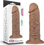 Lovetoy Realistic Chubby Dildo Realistic Dildo with Suction Cup Brown 26.6cm