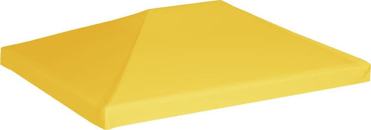 vidaXL Acoperiș Pentru Foișor 270gr/m² Galben Cu Acoperire PVC 3x4m