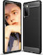 Hurtel Carbon Back Cover Σιλικόνης Μαύρο (Galaxy S20 FE)