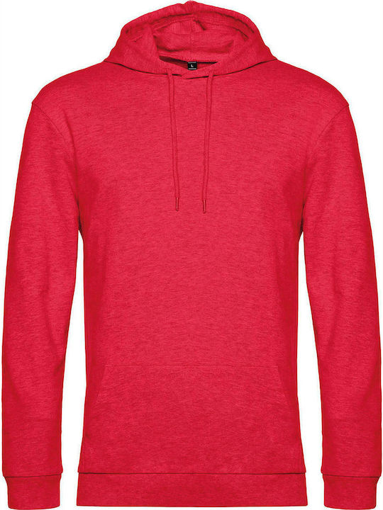 B&C Werbe-Hoodie Heather Red