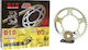 DID Chain & Sprocket Kit (15-45-520VX) for Yamaha XT 600 E / XT 400E 1991-2003