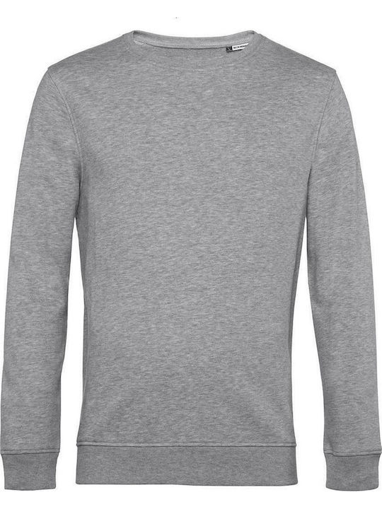 B&C Men's Long Sleeve Promotional Sweatshirt Gray