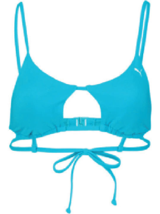 Puma Bikini Swim Top Peek A Scuba Scuba with Adjustable Straps Turquoise