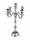 Aria Trade A06931790 Candle Holder Metal 5 Seats Silver 39.5cm 1pcs