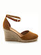 Women's Suede Platform Espadrilles Open Taba
