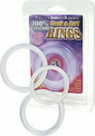 Nanma Cock & Ball Rings White 3pcs