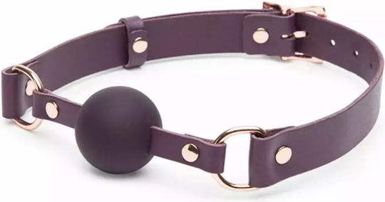 Fifty Shades of Grey Freed Leather Ball Gag Cagulă în Culoare Gri