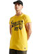 Superdry Collegiate Graphic Men's Sports T-Shirt Stamped Yellow