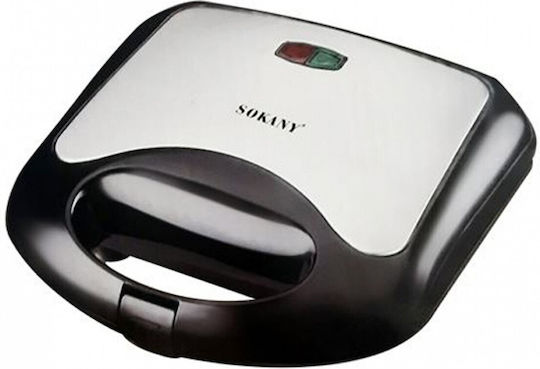 Sokany KJ-105 Сандвич тостер за 2 Сандвичи 750W Inox
