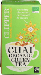 Clipper Organic Green Tea Κανέλα, Κάρδαμο & Γαρύφαλο 20 Bags 40gr