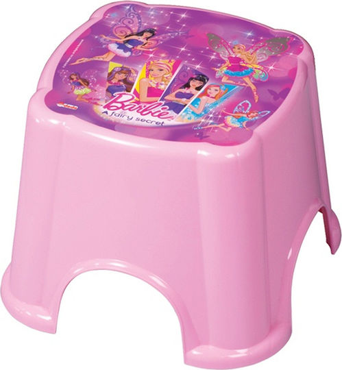 Kids Stool Barbie 26x26x20cm Pink Kids Stool Barbie 26x26x20cm Pink