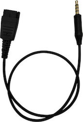 SuperVoice SVC-QDJ304 Quick Disconnect (QD) cable to Single 4Pins 3.5mm Jack Bottom Cable (SPRV-0034)
