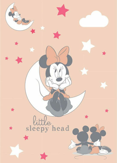 Borea Decke Kinderbett Disney Minnie Vlies Rosa 100x140cm