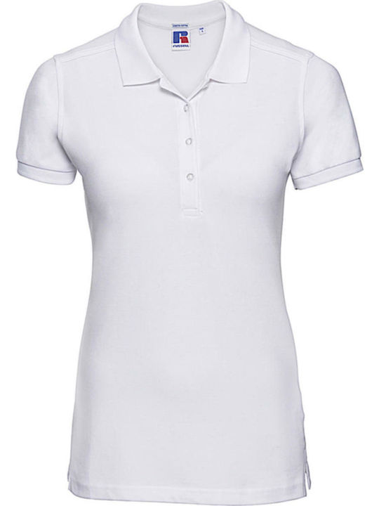 Russell Europe Γυναικείο Διαφημιστικό T-shirt Κοντομάνικο σε Λευκό Χρώμα