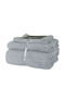 Homeline 3-tlg. Set Badetücher 5004 Light Grey Gewicht 500gr/m²