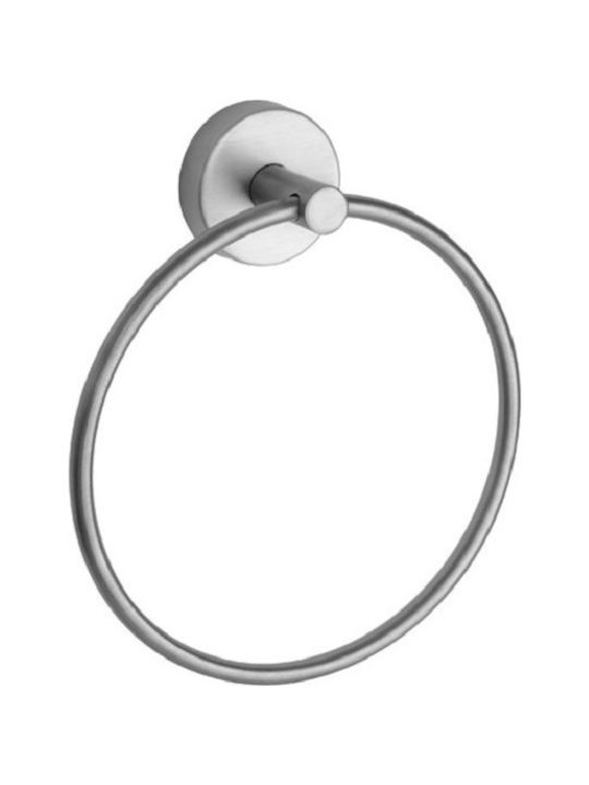 Karag Uno Single Wall-Mounted Bathroom Ring ​19x19cm Satine