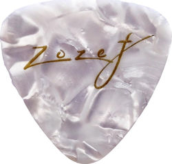 Zozef Bouzouki Pick Abalone Thin White Pearl 1pc