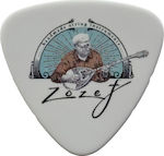 Zozef Bouzouki Pick Logo White Thin 1pc