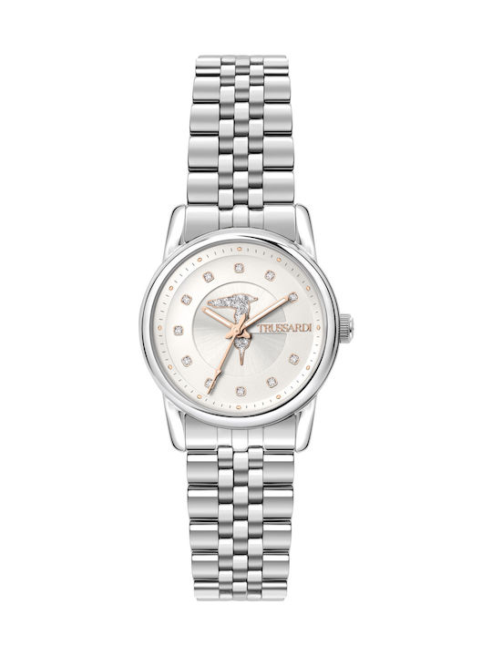 Trussardi T-Joy Watch with Silver Metal Bracelet